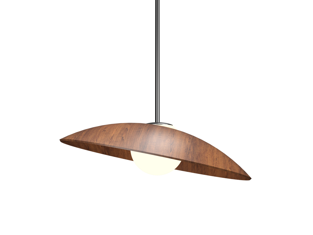 Accord Lighting 1515.06 Oyster Accord Pendant in Imbuia