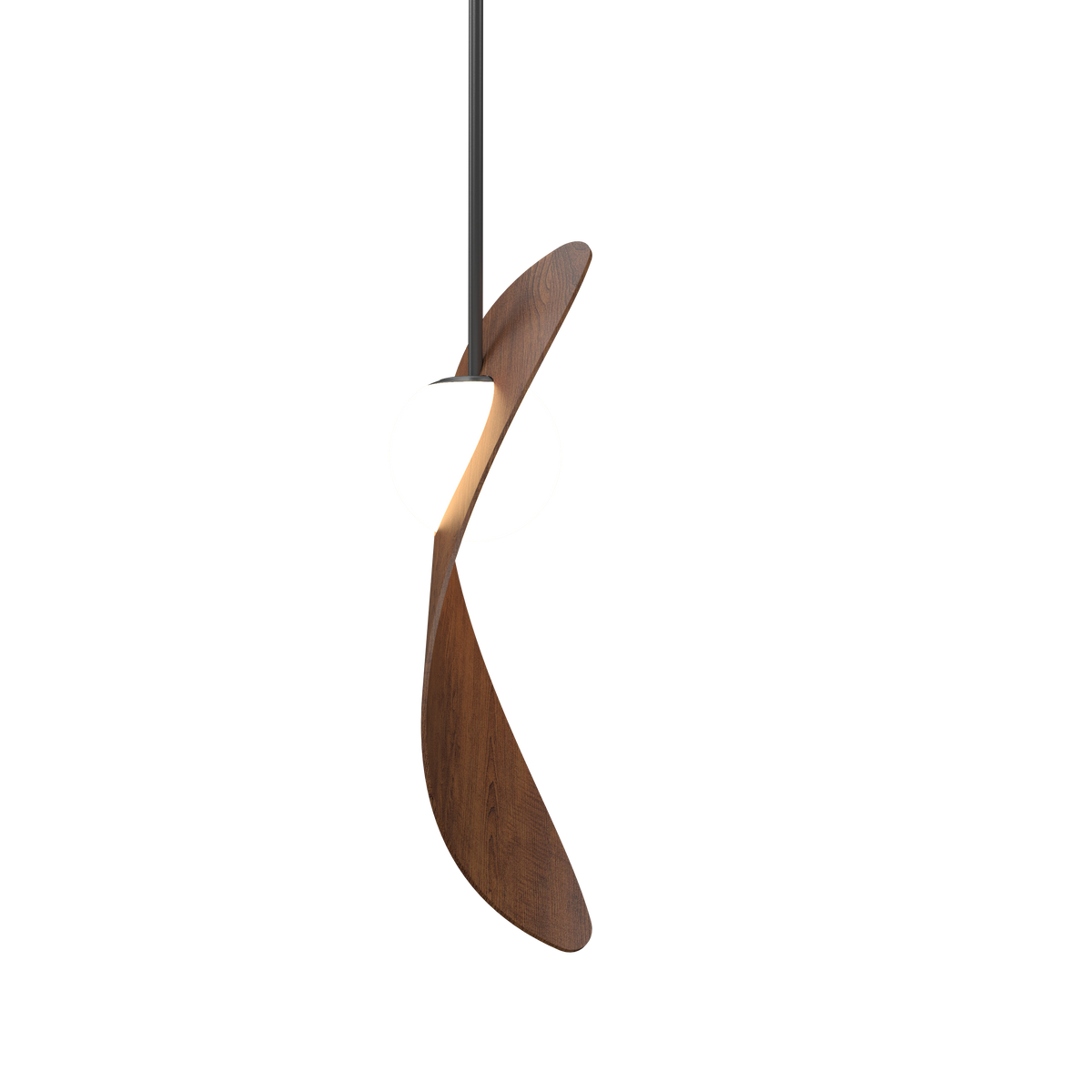 Accord Lighting 1511.06 Oyster Accord Pendant in Imbuia