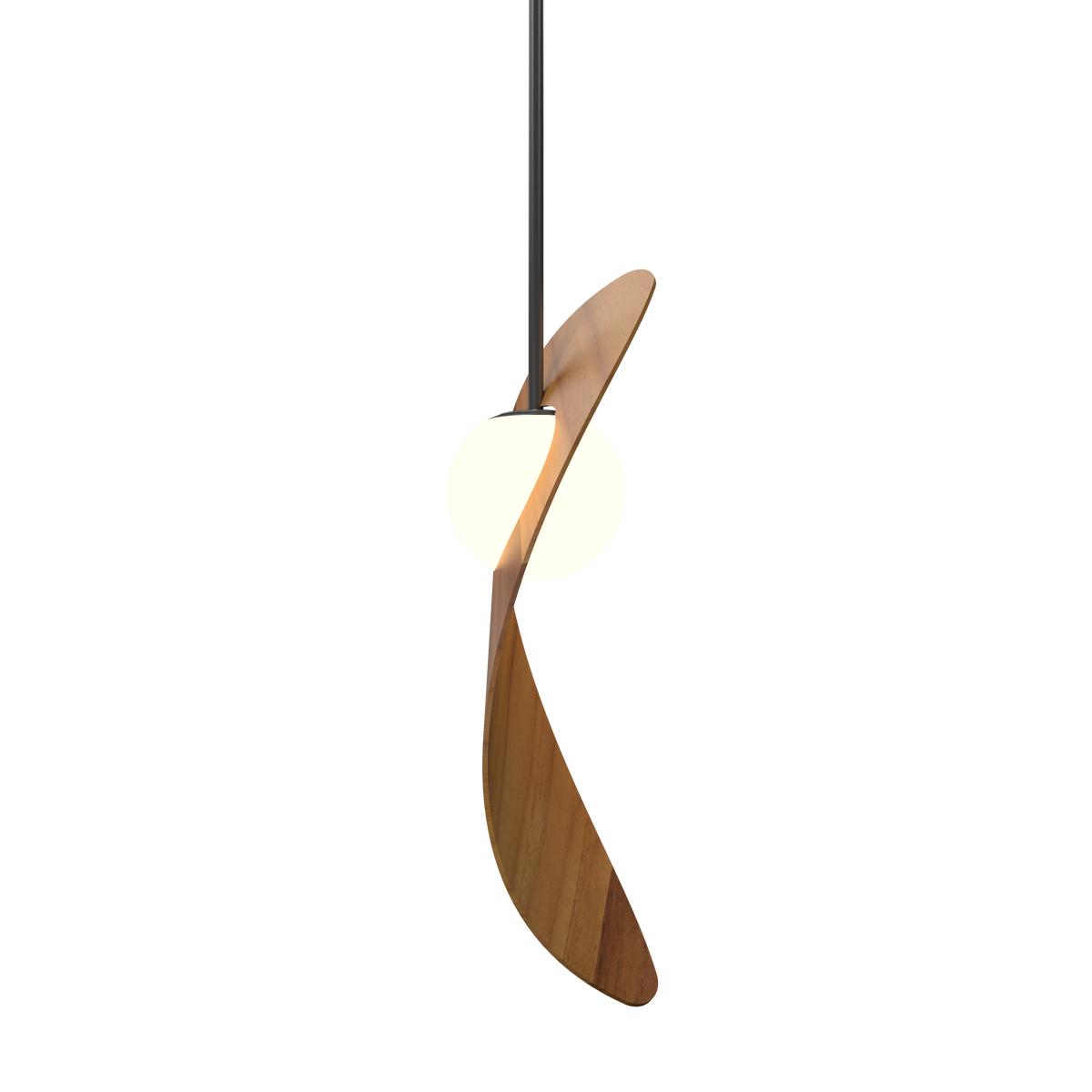 Accord Lighting 1511.12 Oyster Accord Pendant in Teak