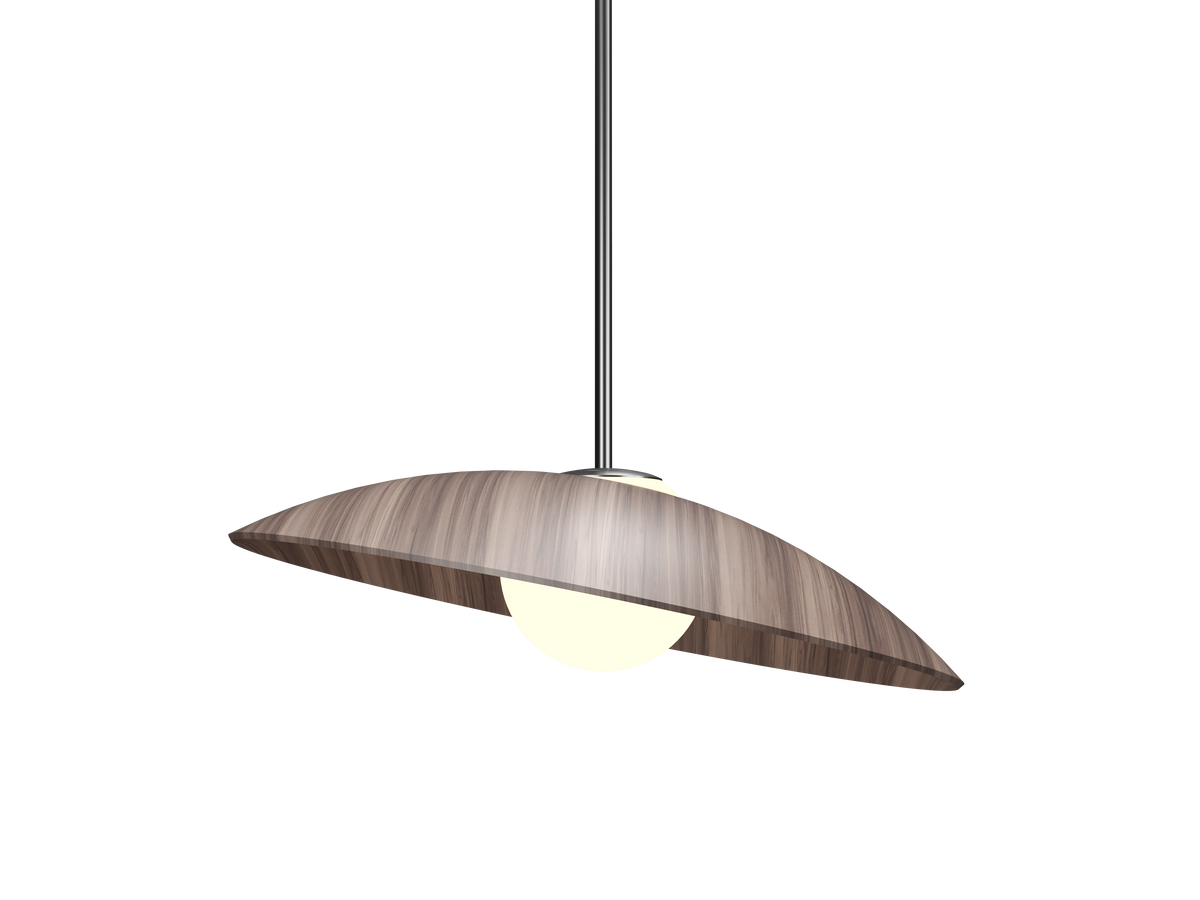 Accord Lighting 1515.18 Oyster Accord Pendant in American Walnut