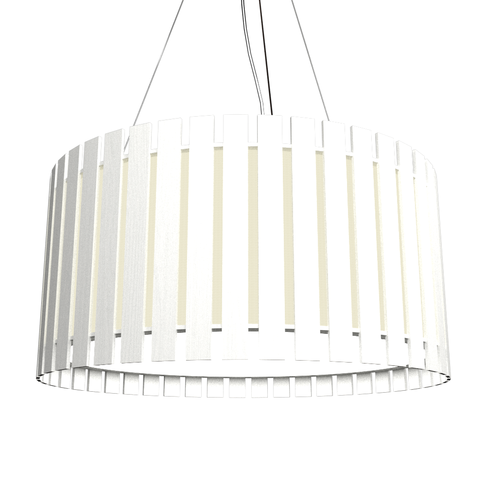 Accord Lighting 1094LED.47 Accord à lattes Suspension en blanc biologique