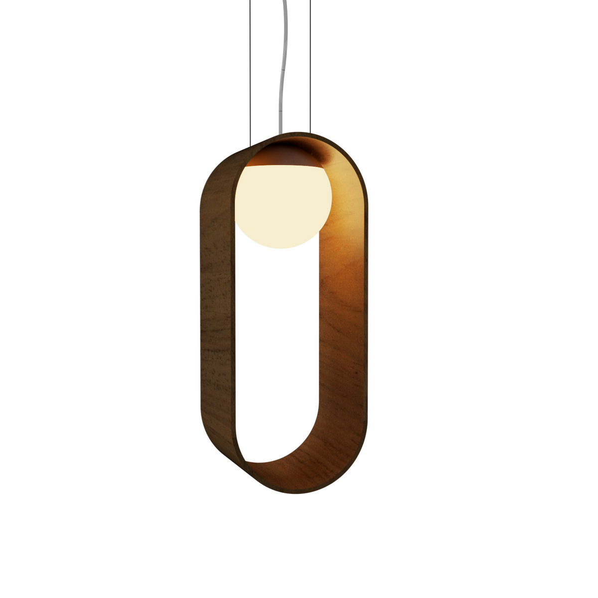 Accord Lighting 1466.09 Sfera Accord Pendant in Louro Freijo