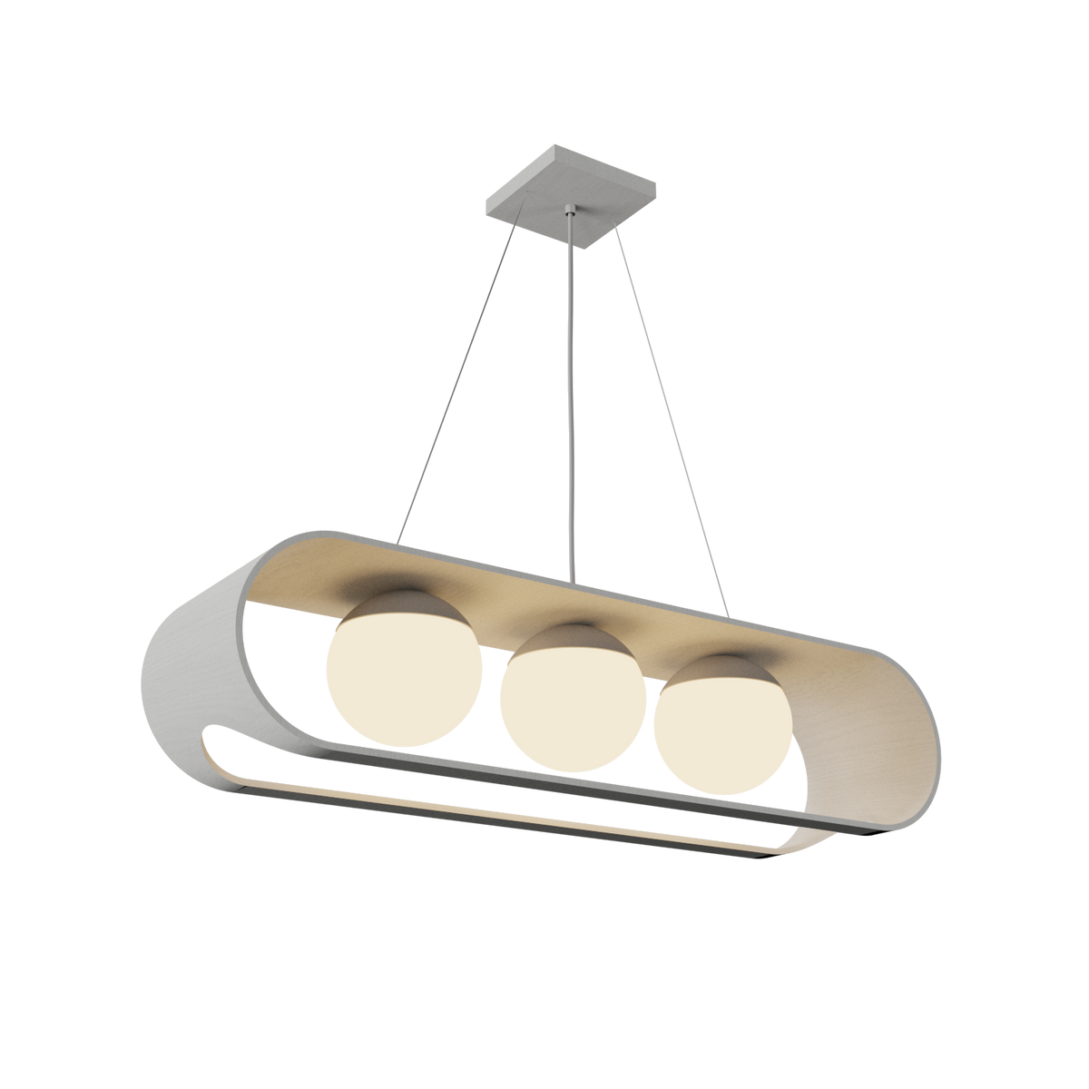 Accord Lighting 1448.47 Sfera Accord Pendant in Organic White
