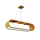 Accord Lighting 1448.49 Sfera Accord Pendant in Organic Gold