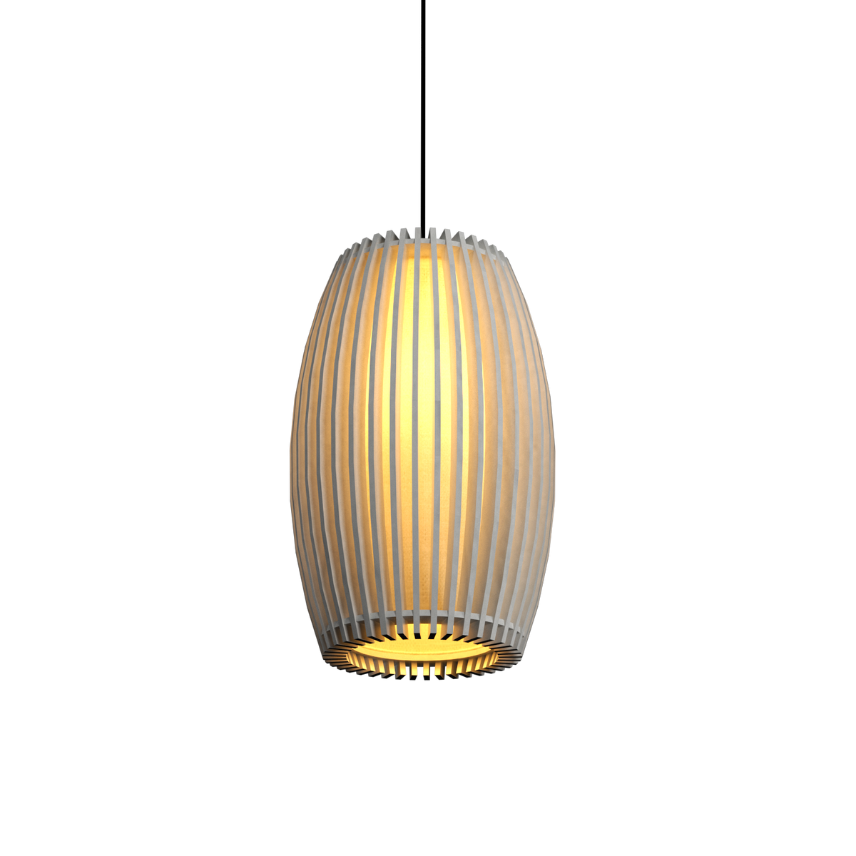 Accord Lighting 1140.47 Stecche Di Legno Accord Suspension en blanc biologique