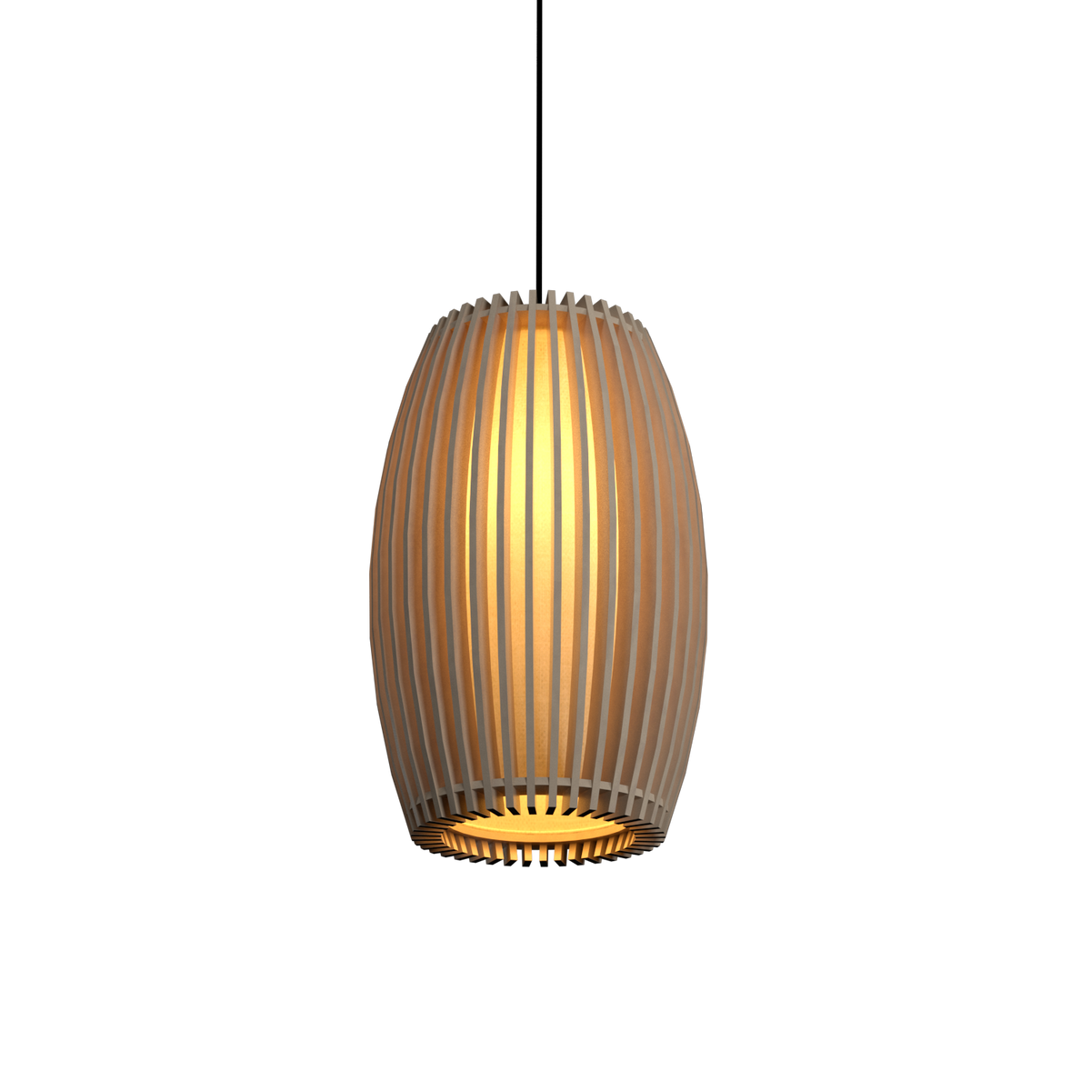 Accord Lighting 1140.48 Stecche Di Legno Accord Suspension dans un cappuccino bio