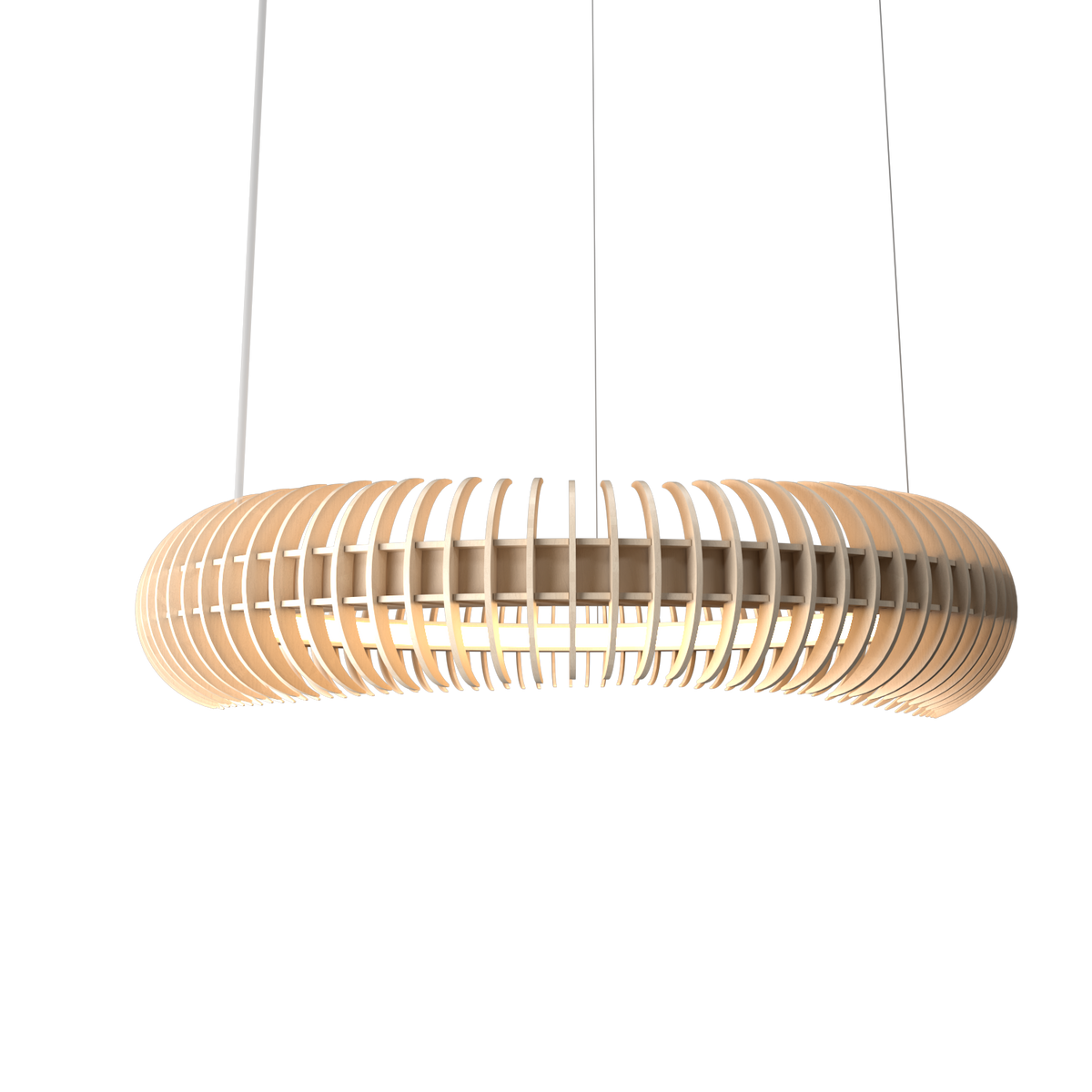 Accord Lighting 1533LED.48 Lampe de Legno Suspension dans un cappuccino bio