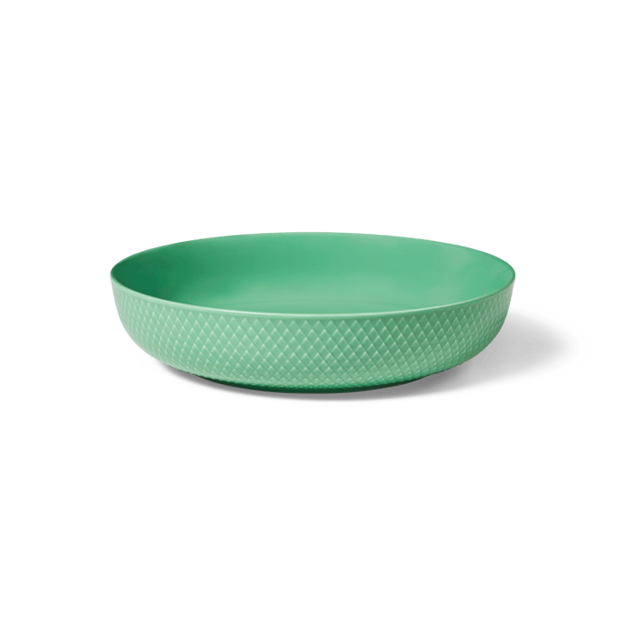 Lyngby Porcelæn 201919 Bol de service Rhombe Color en vert