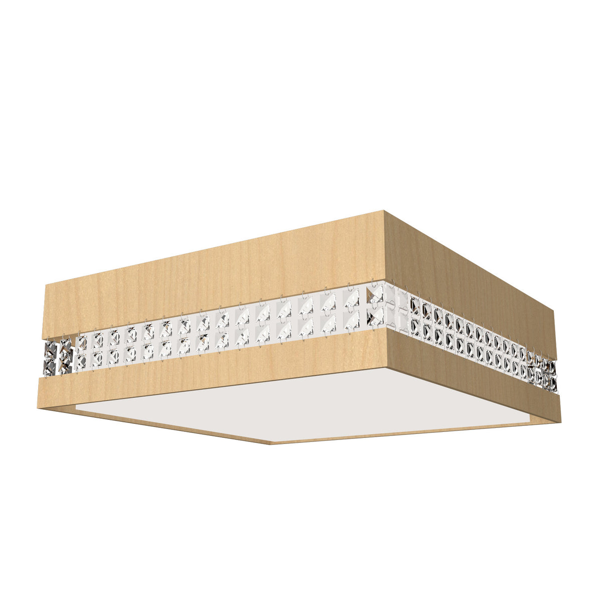 Plafonnier Accord Lighting 5027CLED.34 Crystals Accord en érable