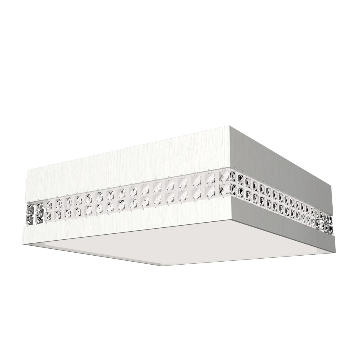 Accord Lighting 5046CLED.47 Crystals Accord Ceiling Mounted in Organic White