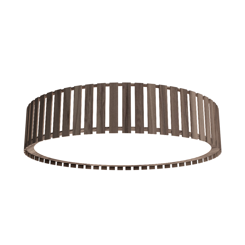 Plafonnier à lattes Accord Lighting 5033LED.18, finition noyer américain