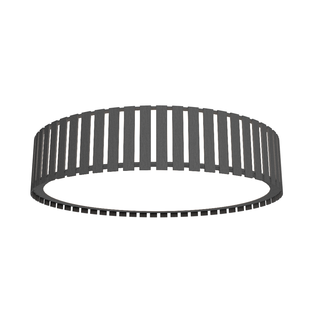 Plafonnier à lattes Accord Lighting 5033LED.50, coloris gris organique