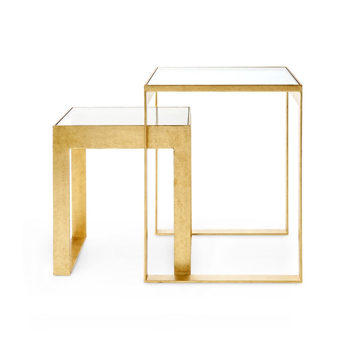 Table d'appoint Plano de Villa & House - détails en fer doré à la feuille d'or
