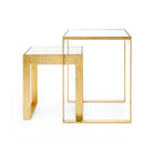 Table d'appoint Plano de Villa & House - détails en fer doré à la feuille d'or