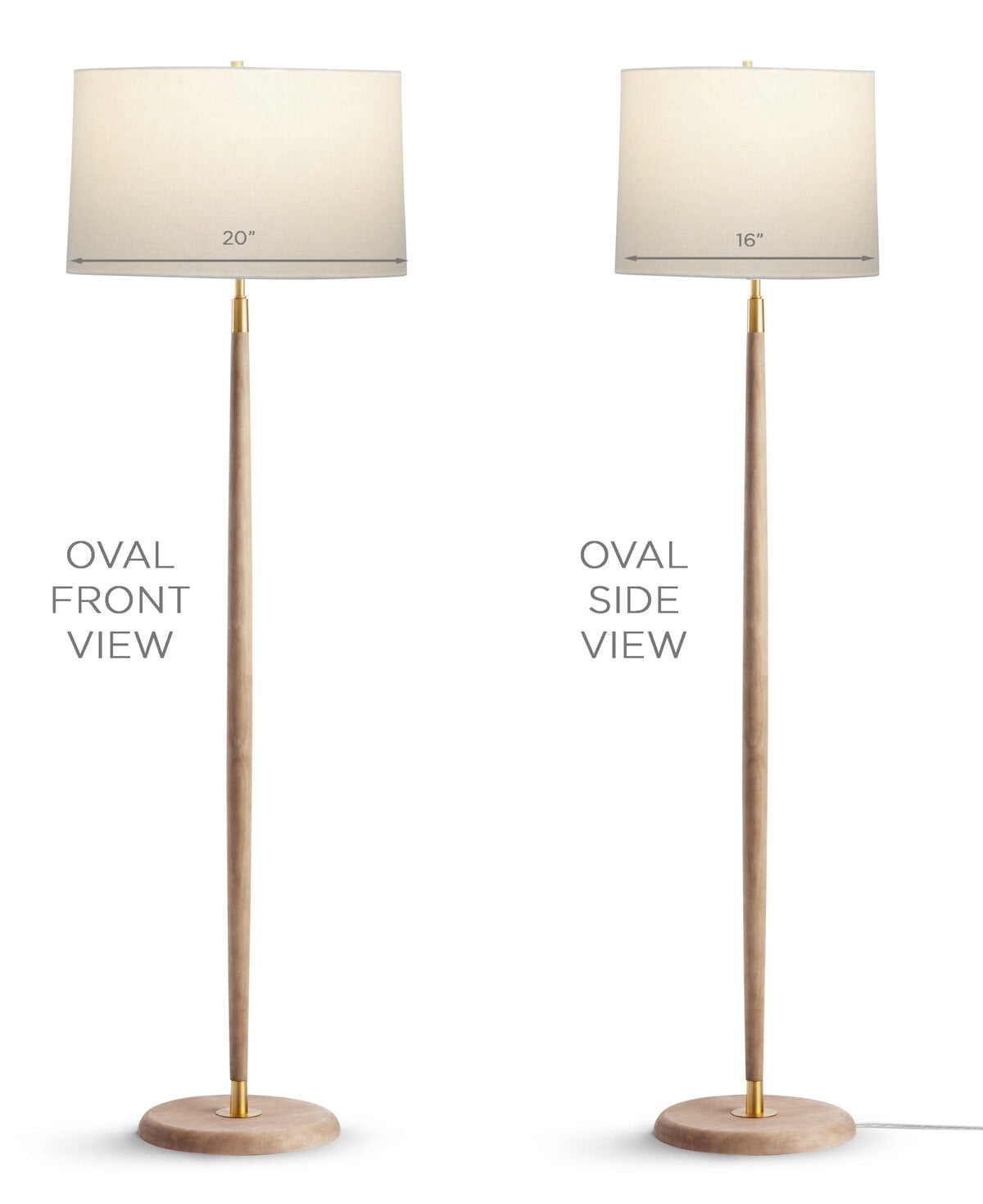 Portland Floor Lamp - FLO-4616-OVAL-OWL