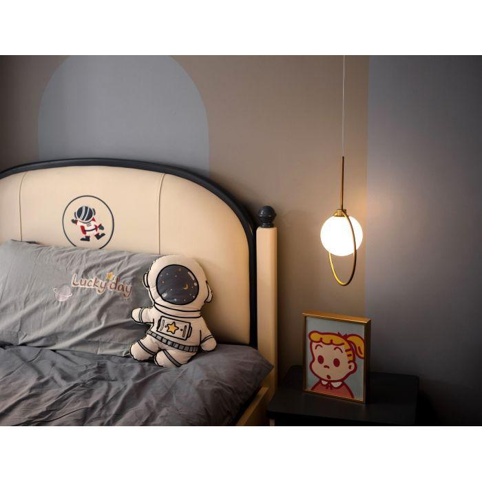 PageOne - PP121727-AB - LED Pendant - Pearl - Antique Brass