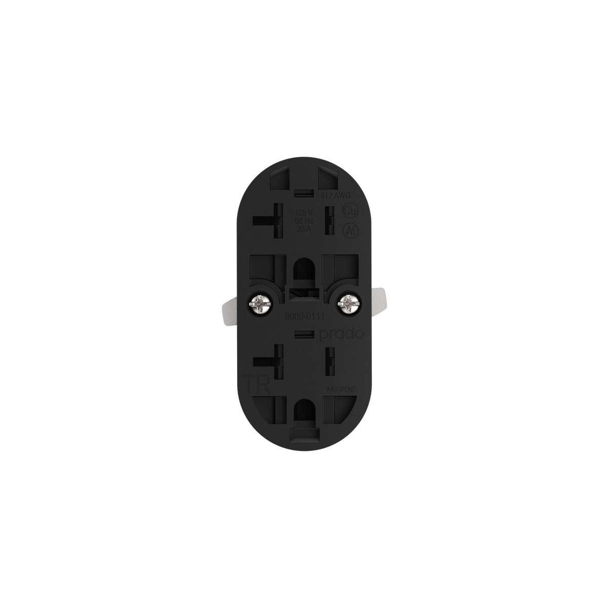 Prado 9000-0111 Unifit Outlet Duplex in Vertical Rounded