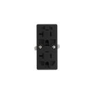 Prado 9100-0111 Unifit Outlet Duplex in Vertical Square