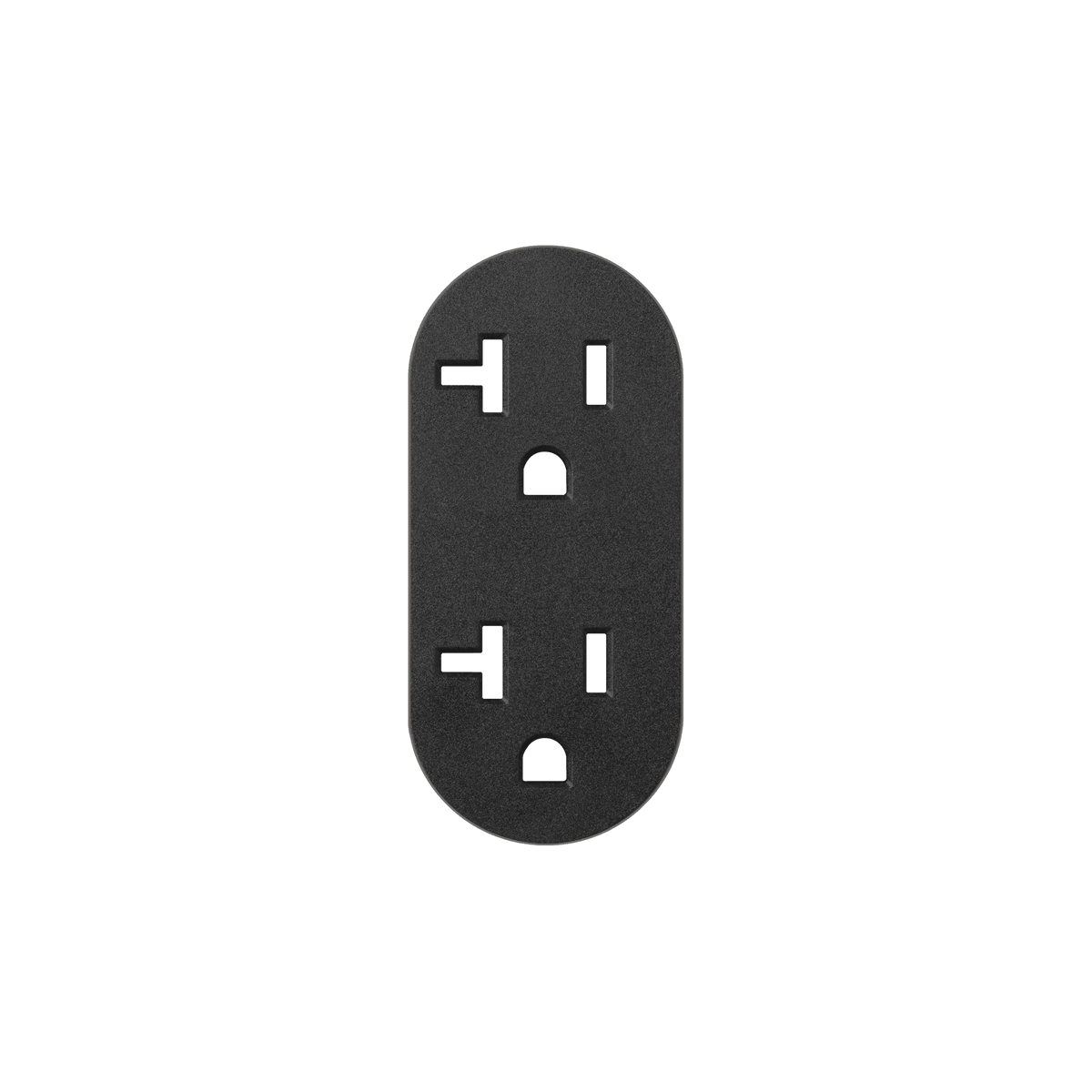 Prado 9100-0131 Outlet Cover Plate in Black
