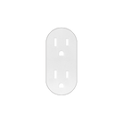 Prado 9100-0132 Outlet Cover Plate in White
