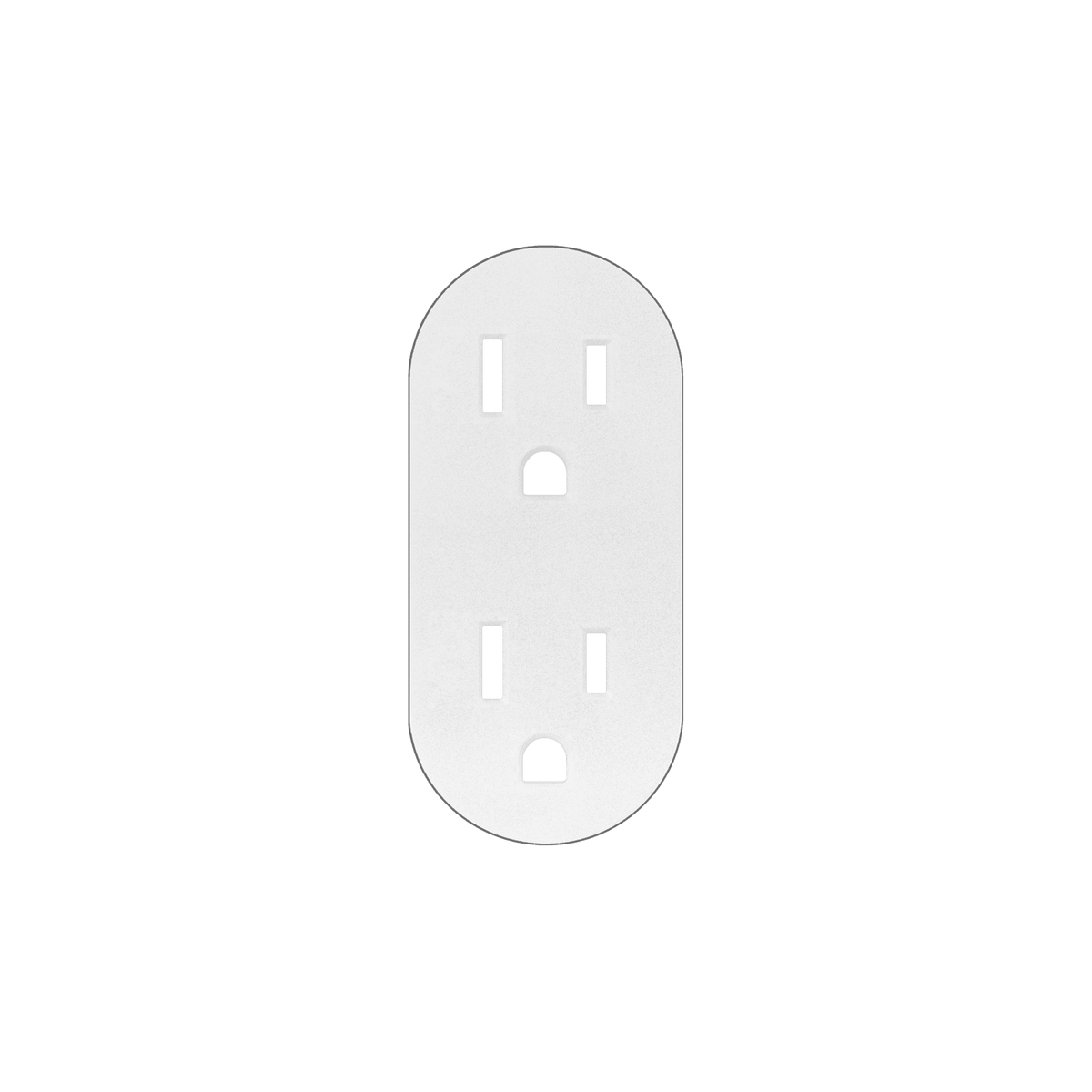 Prado 9100-0132 Outlet Cover Plate in White