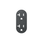 Prado 9100-0141 Outlet Cover Plate in Graphite