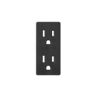 Prado 9100-0200 Outlet Cover Plate in Black