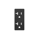Prado 9100-0201 Outlet Cover Plate in Black