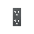 Prado 9100-0211 Outlet Cover Plate in Graphite