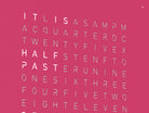 QLOCKTWO QT4PPPC QLOCKTWO EARTH 45 Joli Rose