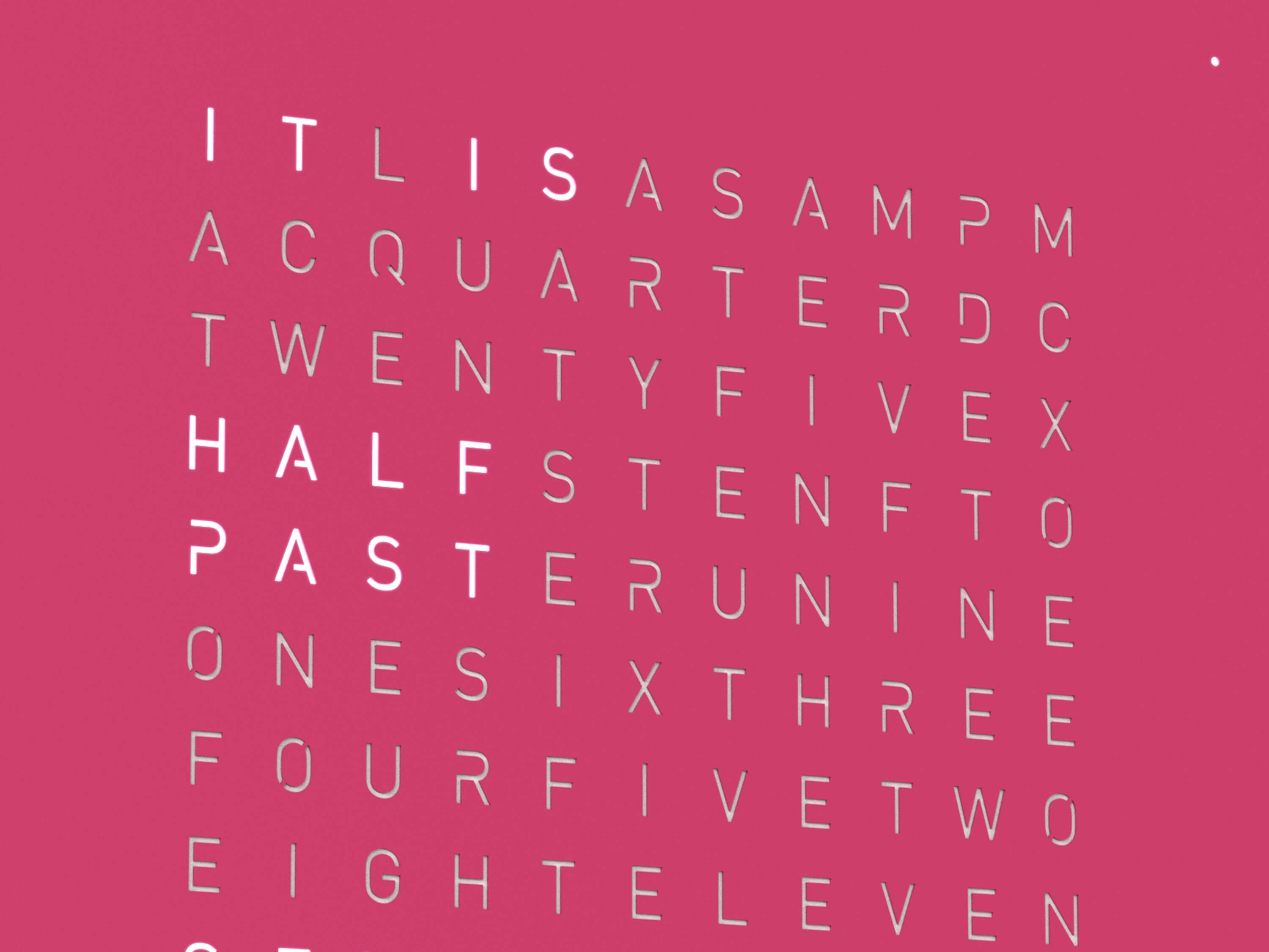 QLOCKTWO QT4PPPC QLOCKTWO EARTH 45 Joli Rose