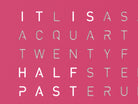 QLOCKTWO QT4PPPC QLOCKTWO EARTH 45 Joli Rose