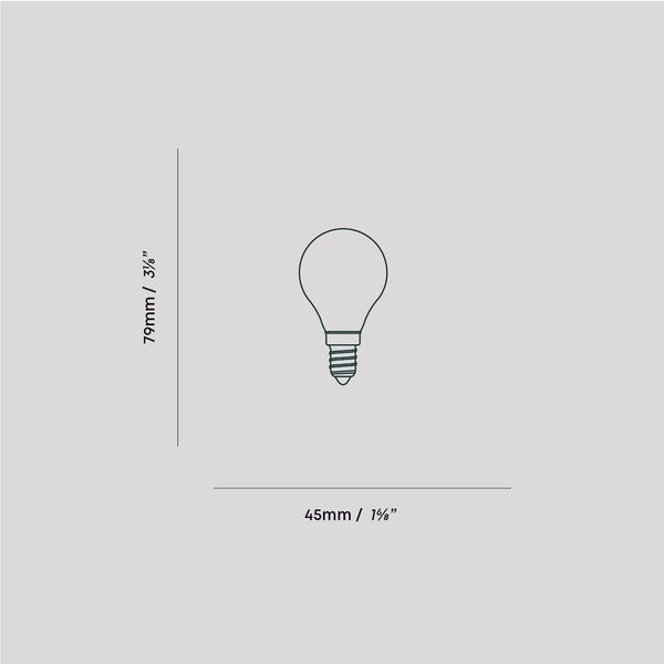 Porcelain I 3W 2700K E12 Matte Porcelain US LED Bulb