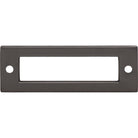 Top Knobs TK923AG Hollin Backplate in Ash Gray