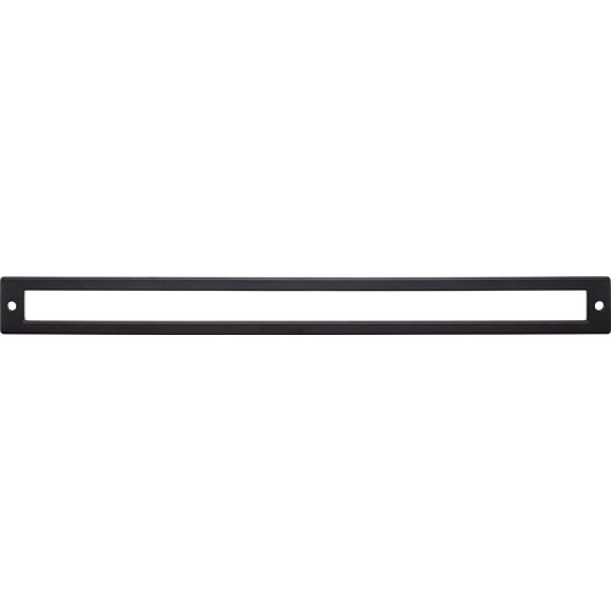 Top Knobs TK929BLK Hollin Backplate in Flat Black