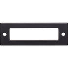 Top Knobs TK923BLK Hollin Backplate in Flat Black
