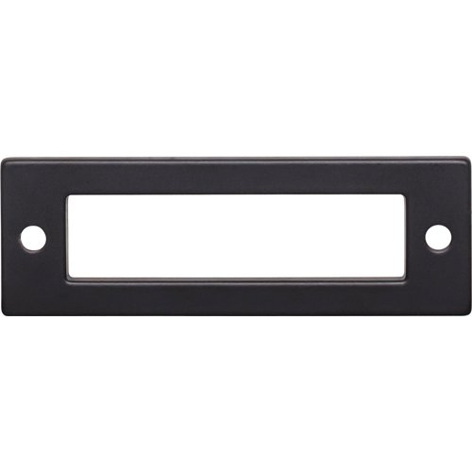 Top Knobs TK923BLK Hollin Backplate in Flat Black
