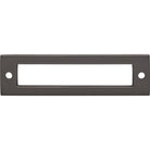 Top Knobs TK924AG Hollin Backplate in Ash Gray