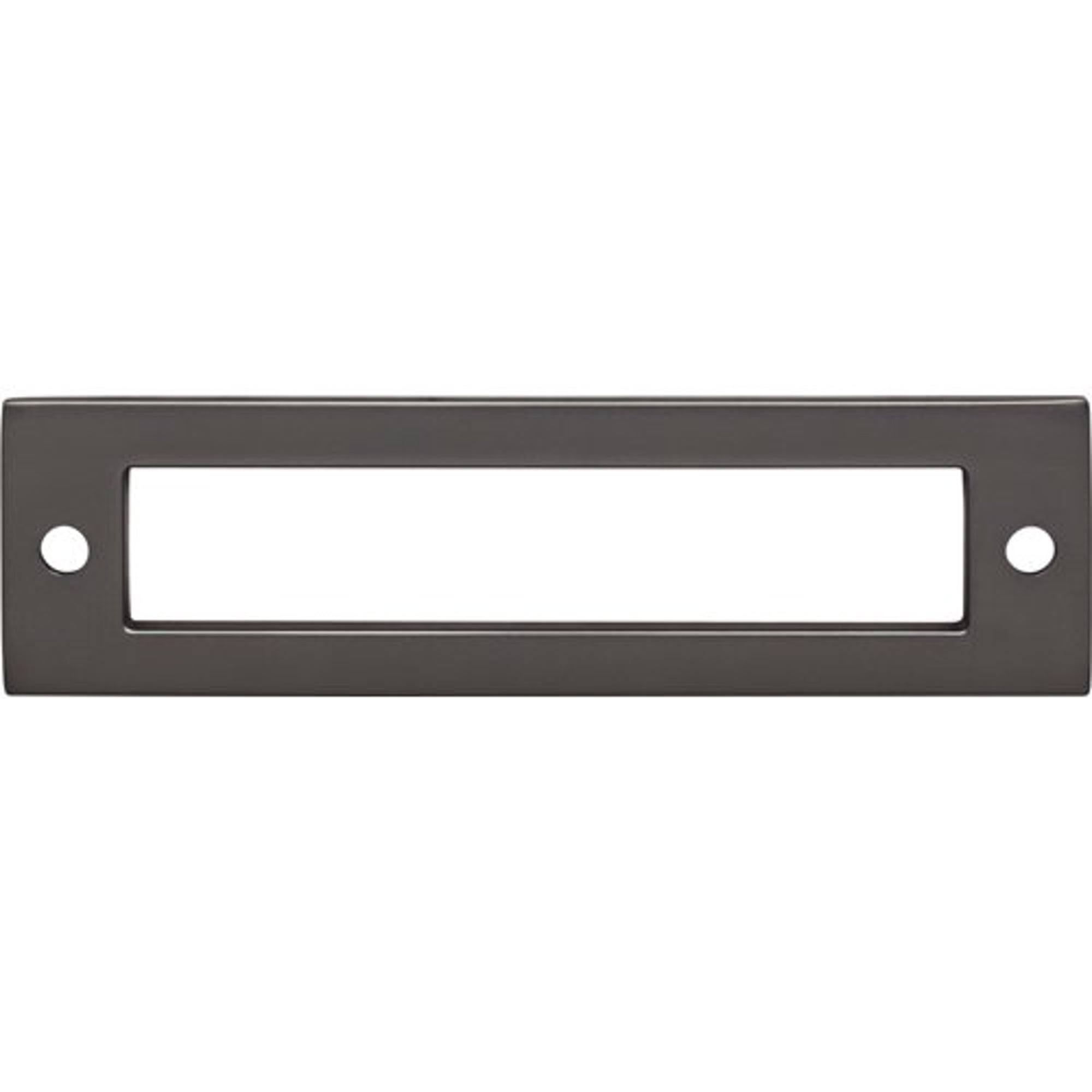 Top Knobs TK924AG Hollin Backplate in Ash Gray