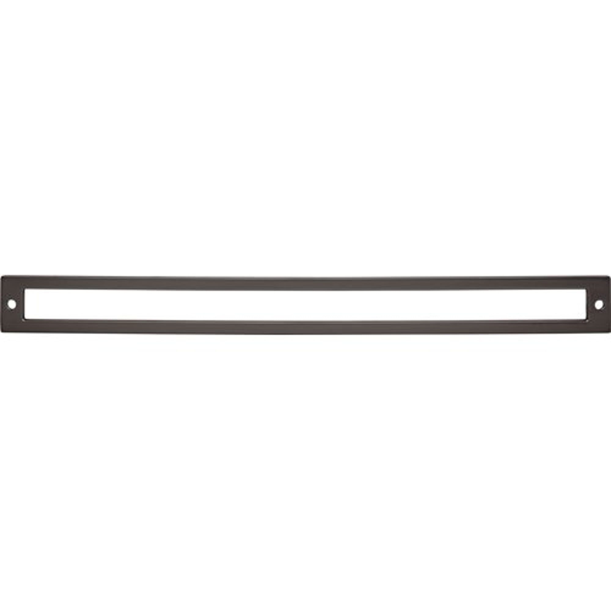 Top Knobs TK929AG Hollin Backplate in Ash Gray