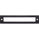 Top Knobs TK925BLK Hollin Backplate in Flat Black