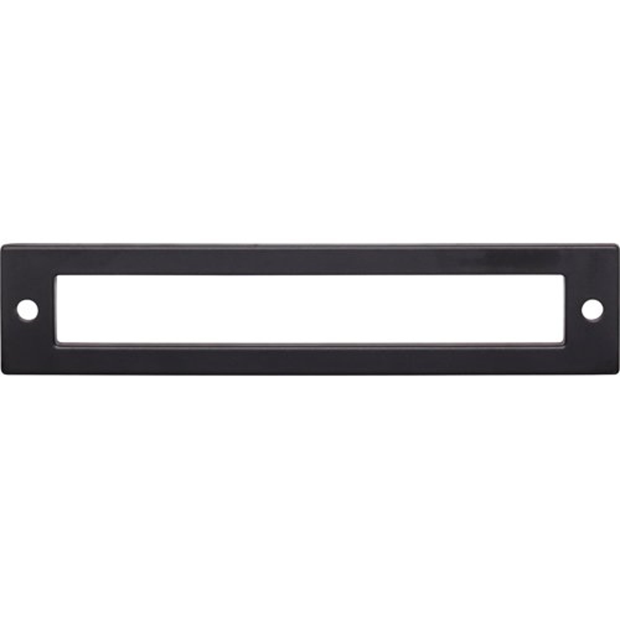 Top Knobs TK925BLK Hollin Backplate in Flat Black