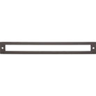 Top Knobs TK928AG Hollin Backplate in Ash Gray