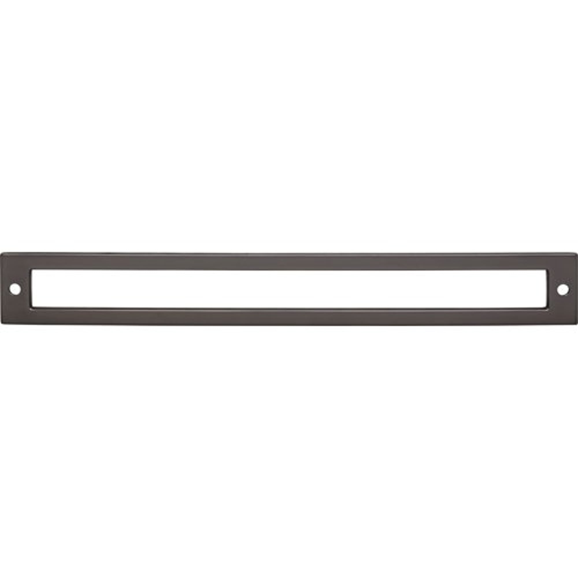 Top Knobs TK928AG Hollin Backplate in Ash Gray