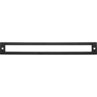 Top Knobs TK928BLK Hollin Backplate in Flat Black