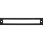 Top Knobs TK926BLK Hollin Backplate in Flat Black