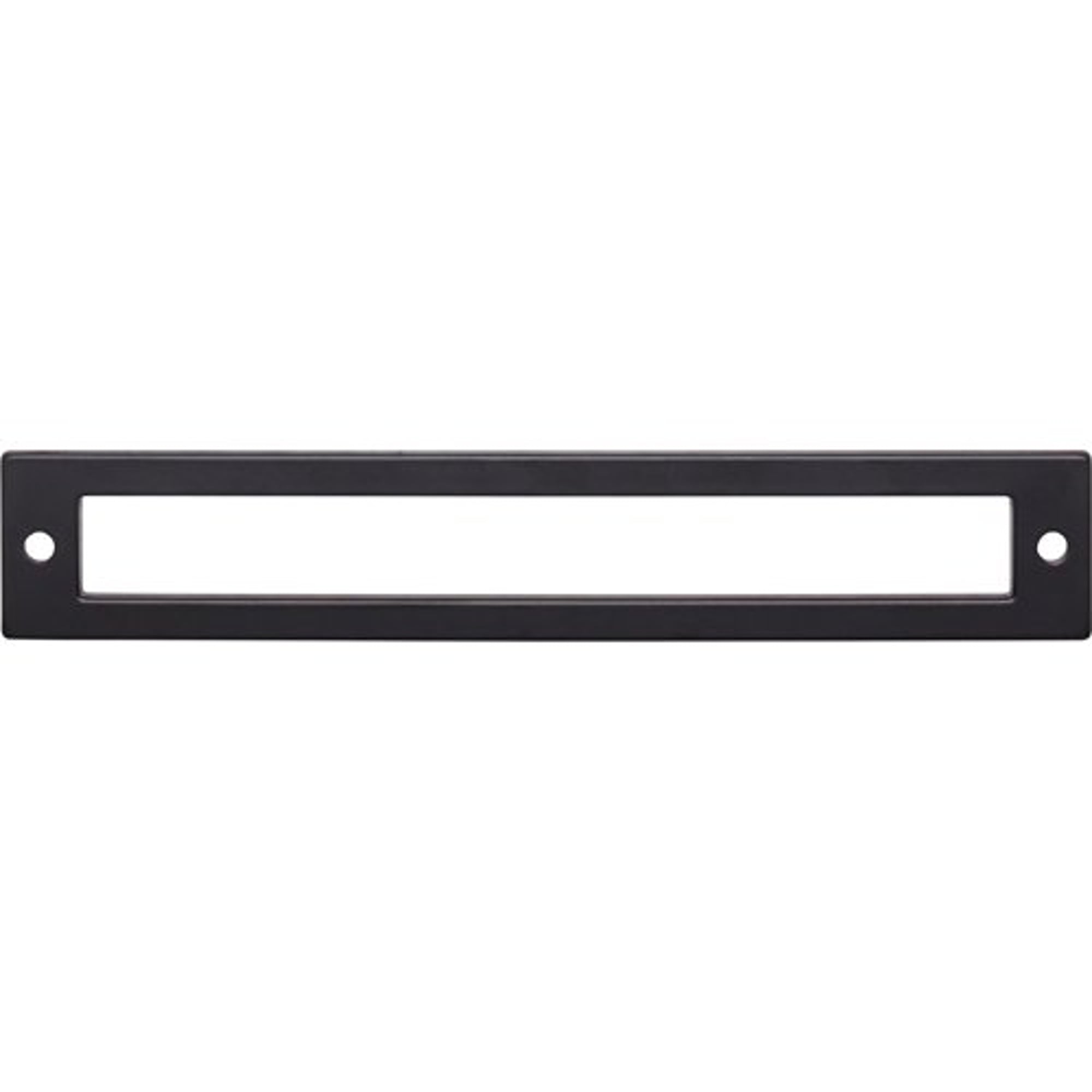 Top Knobs TK926BLK Hollin Backplate in Flat Black