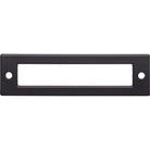 Top Knobs TK924BLK Hollin Backplate in Flat Black