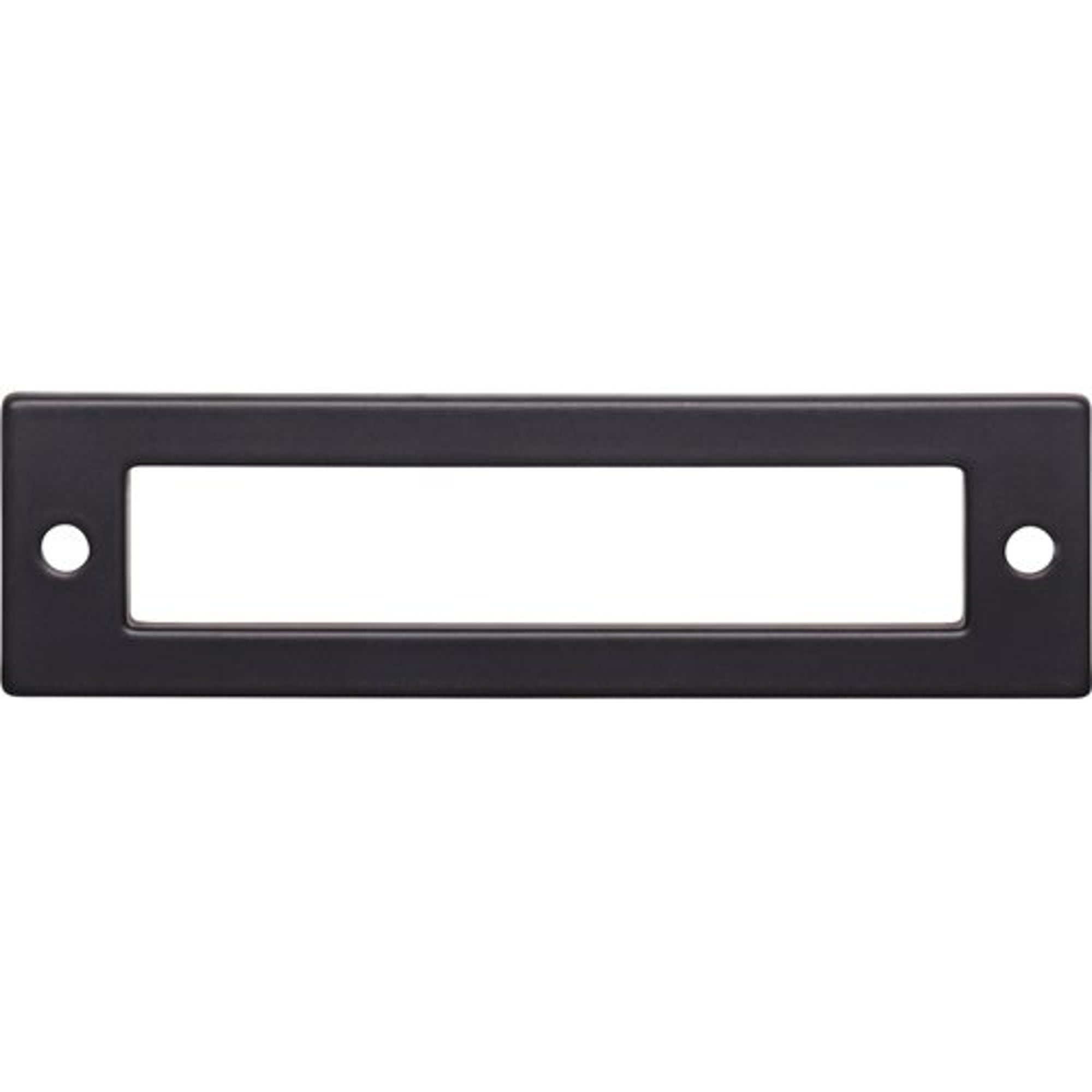 Top Knobs TK924BLK Hollin Backplate in Flat Black