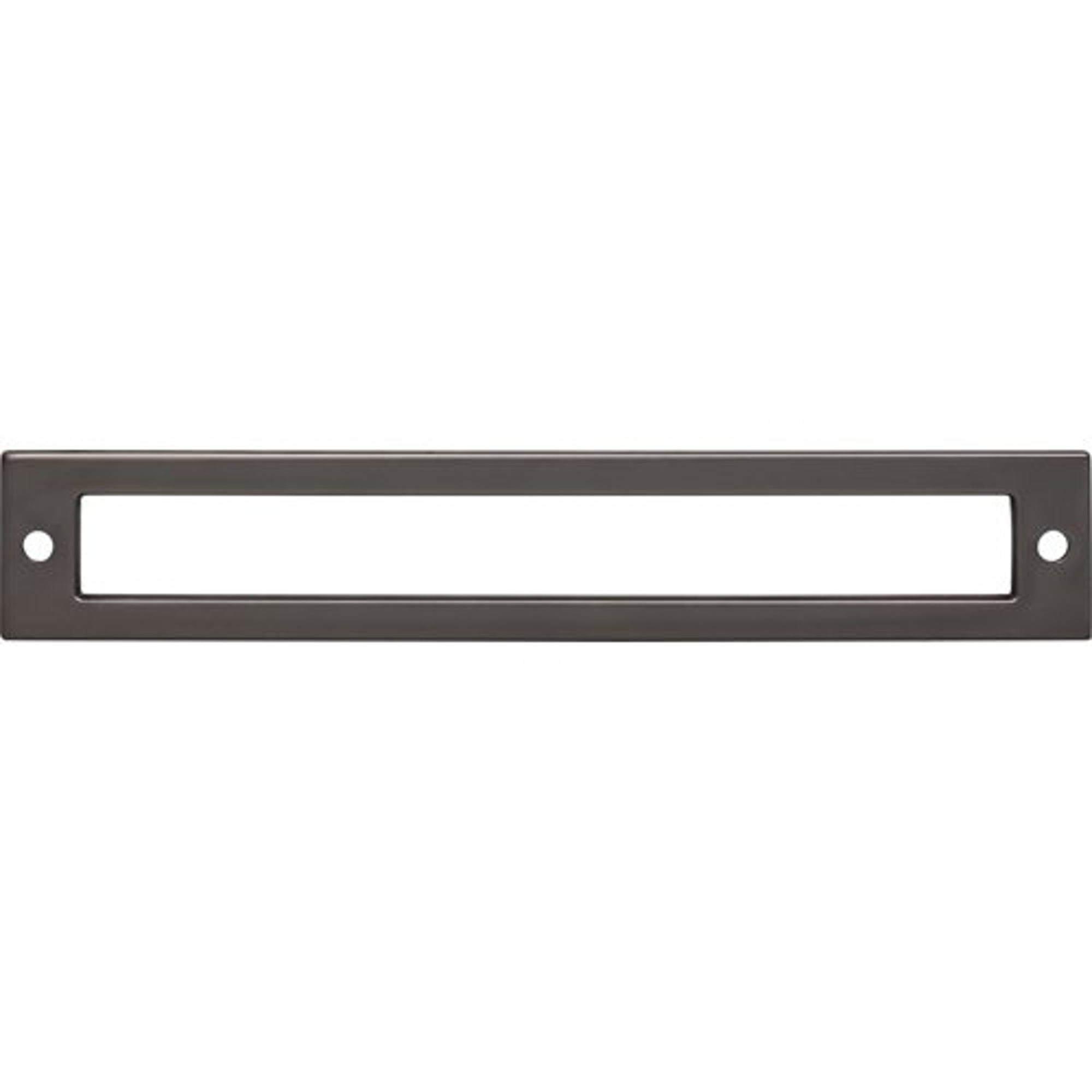 Top Knobs TK926AG Hollin Backplate in Ash Gray